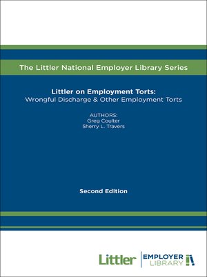 cover image of Littler on Employment Torts